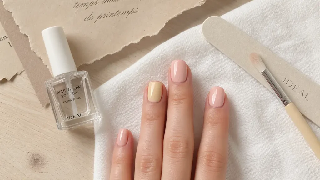 Ongles 2026 tendance : rose laiteux, butter yellow, ongles courts