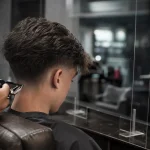 Taper cheveux longs : dégradé subtil en salon