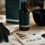 B4 cheveux : flacon et test de couleur pour corriger une teinture trop foncée