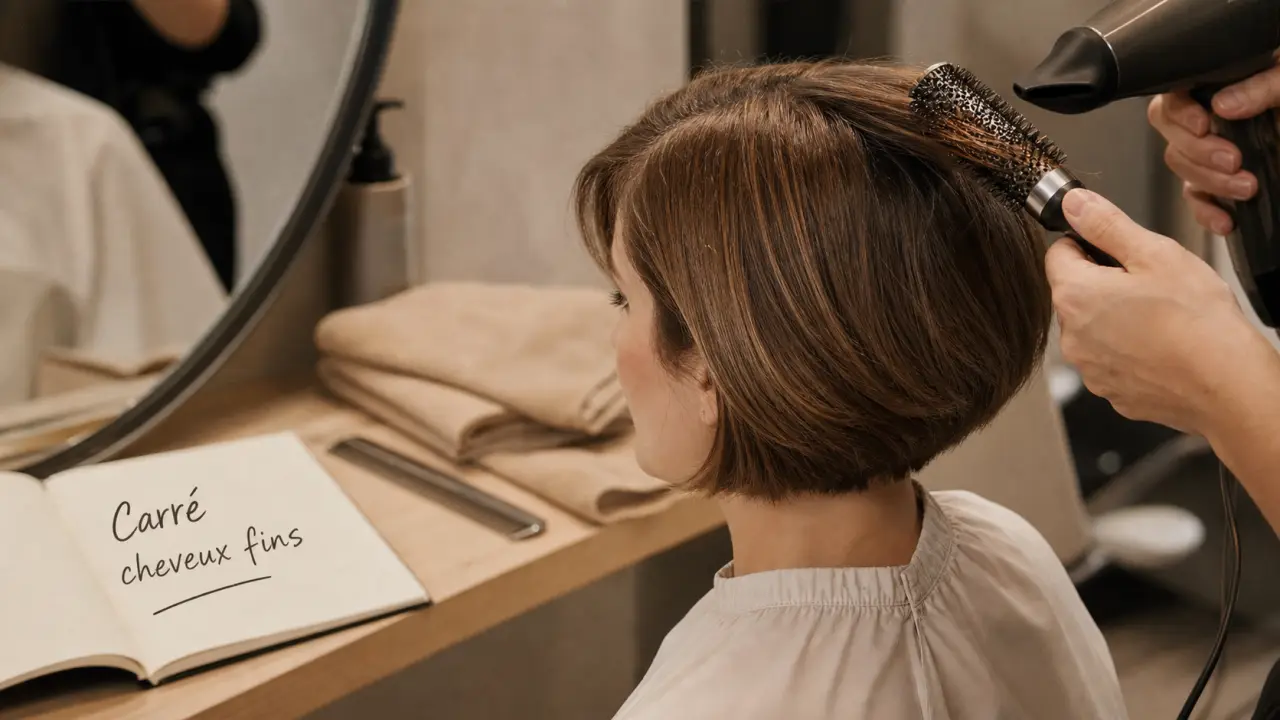 Coupes au carré cheveux fins : carré au-dessus des épaules