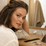 Demi perruque : volume naturel, longueur partielle, jonction invisible