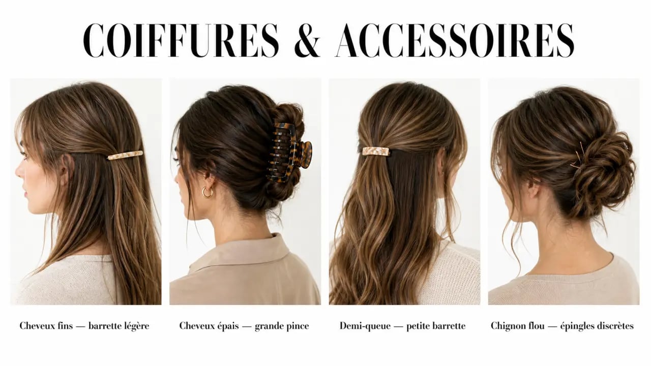 Comment choisir les accessoires parfaits pour sublimer votre coiffure selon le type de cheveux et la coiffure