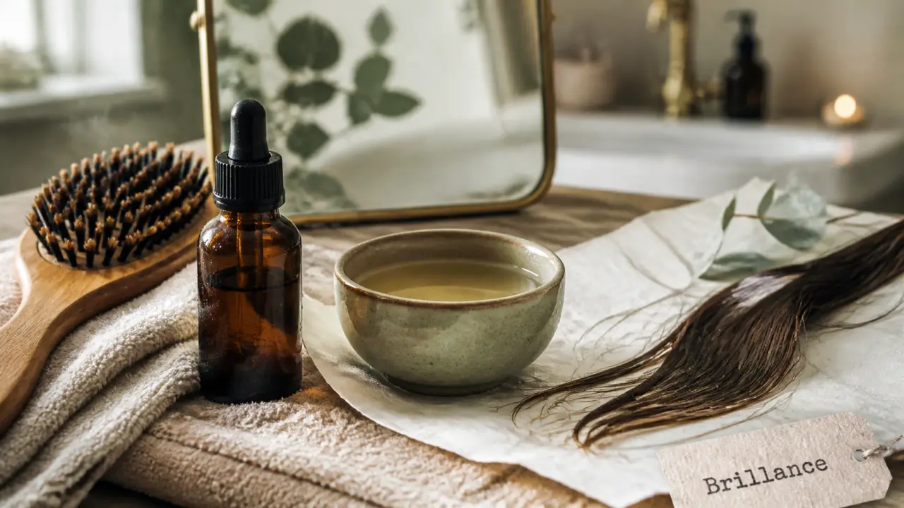 Soin cheveux ternes : brillance, cuticule, rinçage acide