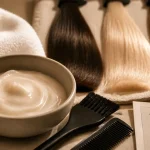 Soin tokyo cheveux appliqué, mèches brillantes et soie