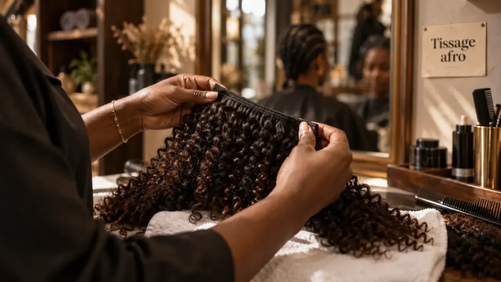 Afro tissage : volume naturel avec la bonne texture