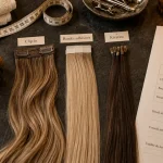 Extension cheveux prix : mèches clip-in, tape et kératine, devis en cabine de coiffure
