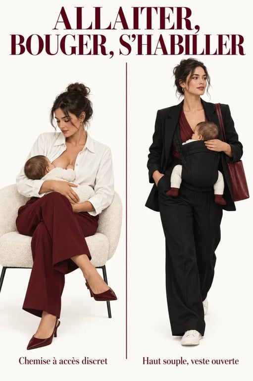 Comment adapter son style vestimentaire après la naissance de bébé pour allaiter et porter son bébé