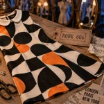 Robe des année 60 avec motifs géométriques sixties
