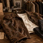 Style vintage : mixer les époques, veste cuir années 90 et jean moderne