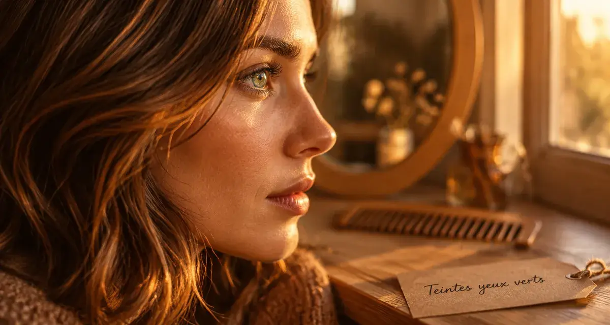 Quelle couleur de cheveux yeux verts : blond doré, roux cuivré ou brun chocolat, yeux verts au golden hour