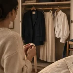Style vetement femme : base et signature au quotidien, blazer et pantalon fluide